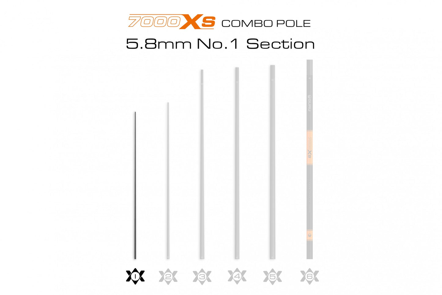 Guru 7000XS Combo Pole 5.8mm 01 Section
