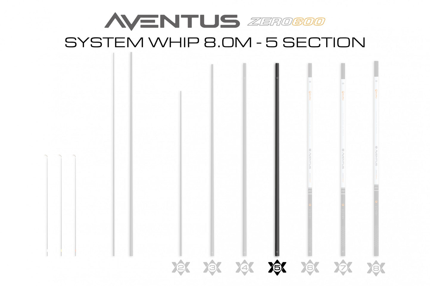 Aventus Zero 600 System Whip 8.0m - 05 Section
