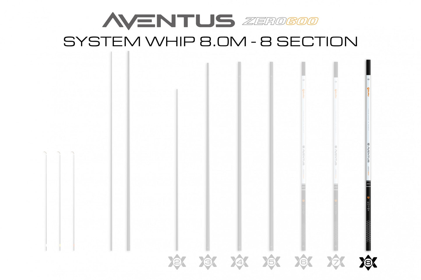 Aventus Zero 600 System Whip 8.0m - 08B Section