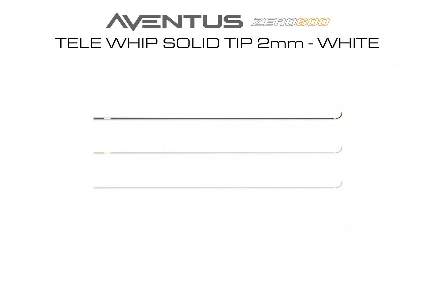 Aventus Tele Whip Solid Tip 2mm - White