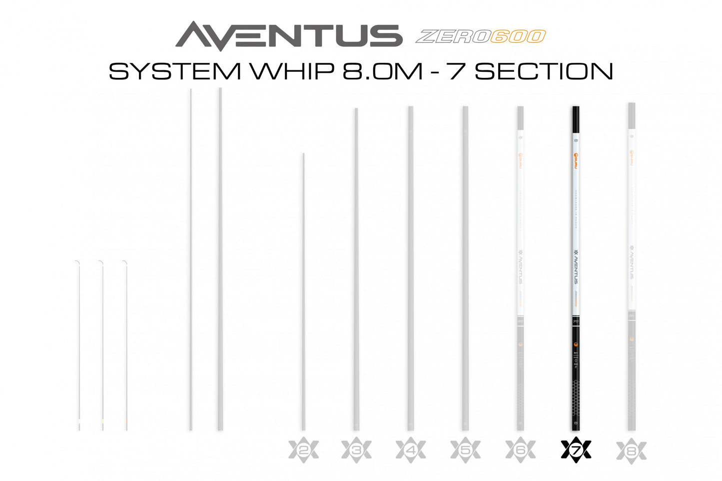 Aventus Zero 600 System Whip 8.0m - 07 Section
