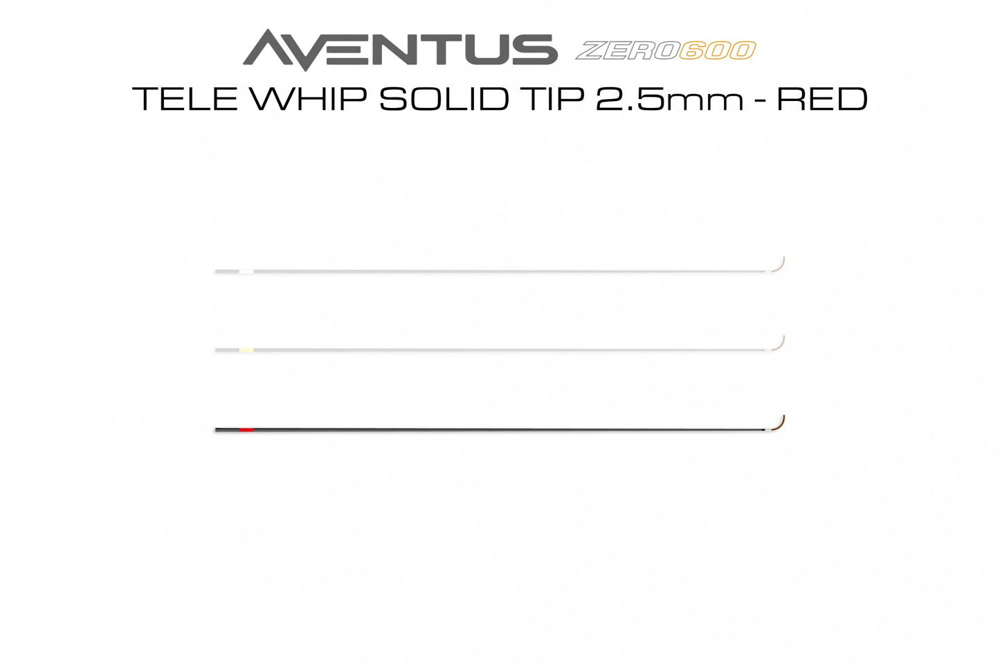 Aventus Tele Whip Solid Tip 2.5mm - Red
