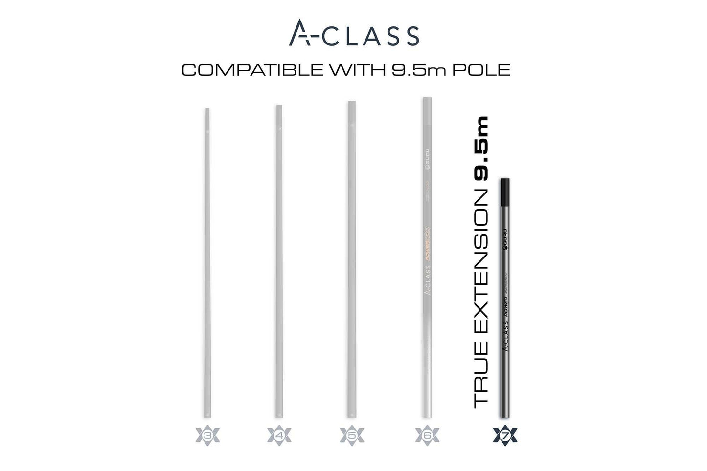 A-Class Pole True Extension 9.5m