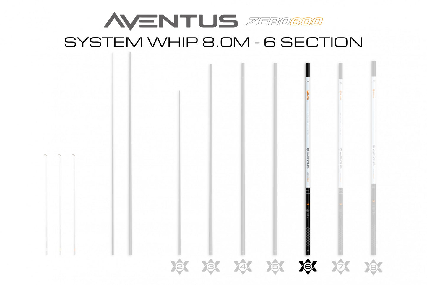 Aventus Zero 600 System Whip 8.0m - 06 Section