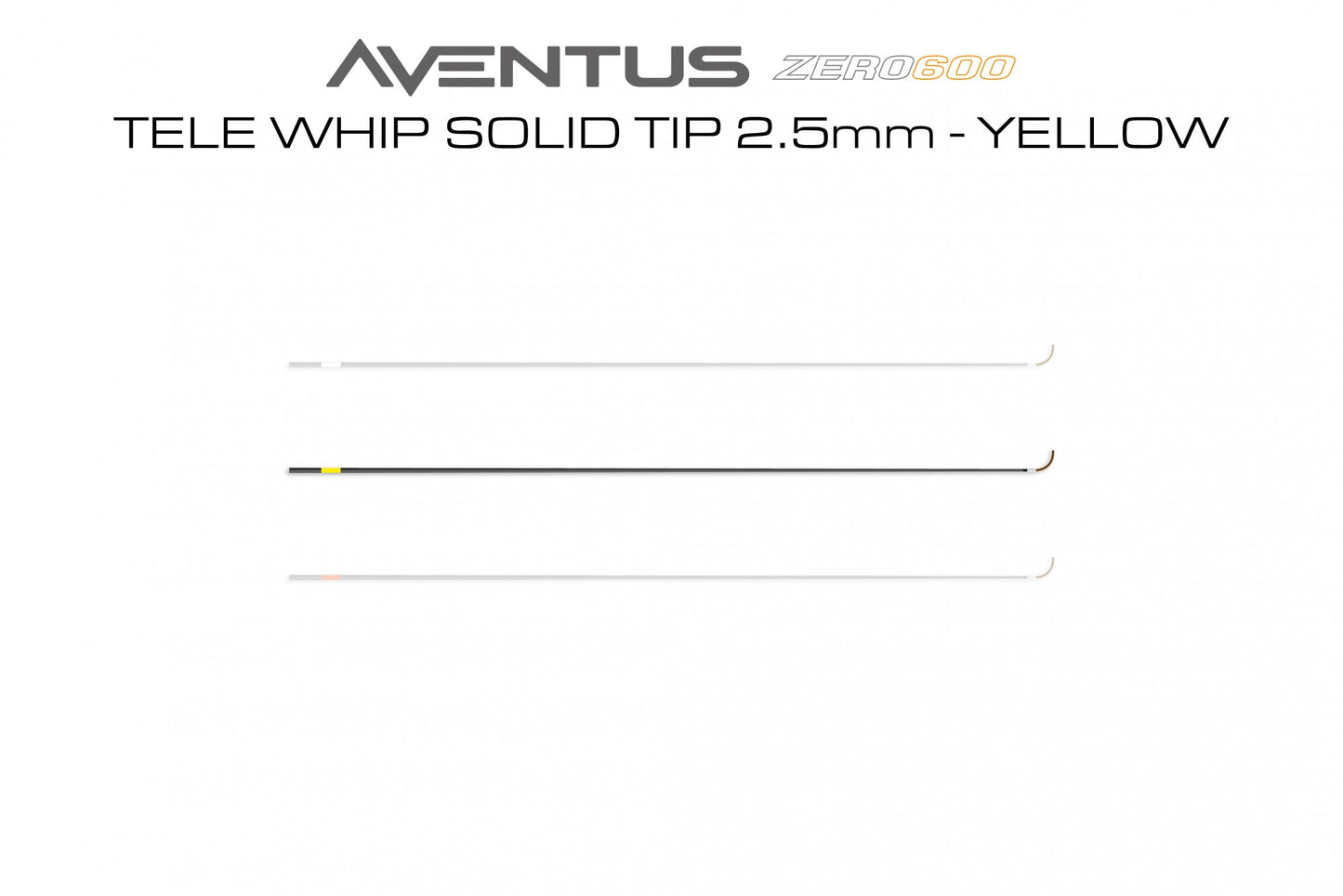 Aventus Tele Whip Solid Tip 2.5mm - Yellow