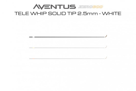 Aventus Tele Whip Solid Tip 2.5mm - White